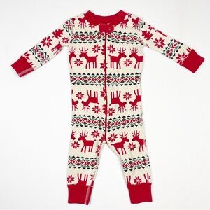 Baby Holiday Zip Sleeper Deer Dear